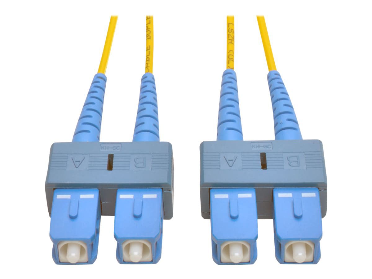 Eaton Tripp Lite Series Duplex Singlemode 9/125 Fiber Patch Cable (SC/SC), 5M (16 ft.) - patch cable - 5 m - yellow