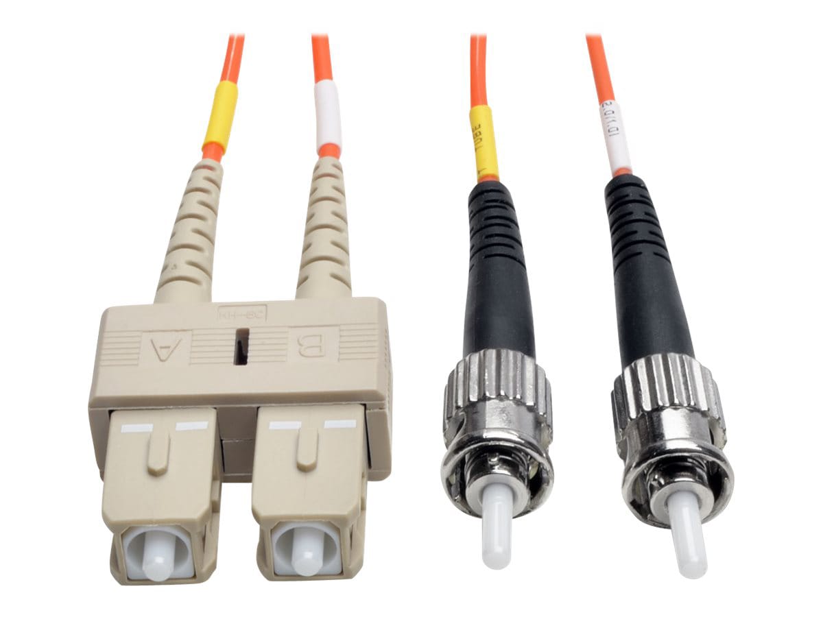 Eaton Tripp Lite Series Duplex Multimode 50/125 Fiber Patch Cable (SC/ST), 2M (6 ft.) - patch cable - 2 m - orange