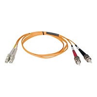 Tripp Lite 3M Duplex Multimode 50/125 Fiber Optic Patch Cable LC/ST 10' 10ft 3 Meter - patch cable - 3 m - orange