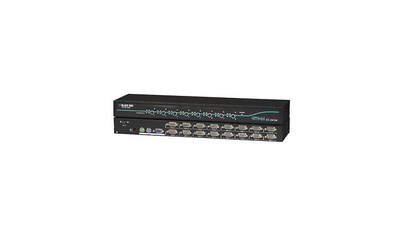 Black Box 16-Port ServSwitch EC for PS/2 and USB Servers and PS/2 Consoles