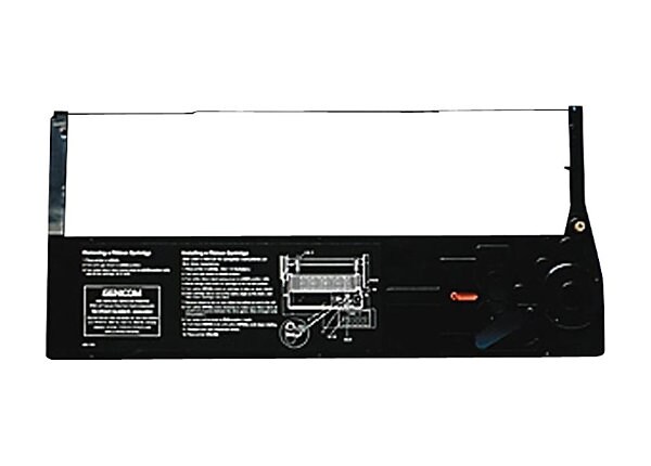 Genicom - 1 - black - printer fabric ribbon
