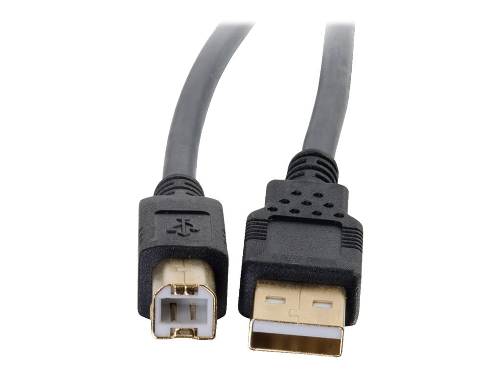 C2G Ultima Series 16.4ft USB A to USB B Cable - USB A to B Cable - USB 2.0 - Black - M/M