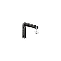 Da-Lite Mounting and Extension Brackets - No. 6 Sheet Metal Wall Brackets - 6in x 6in L-bracket - Black