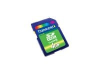Transcend - flash memory card - 4 GB - SDHC