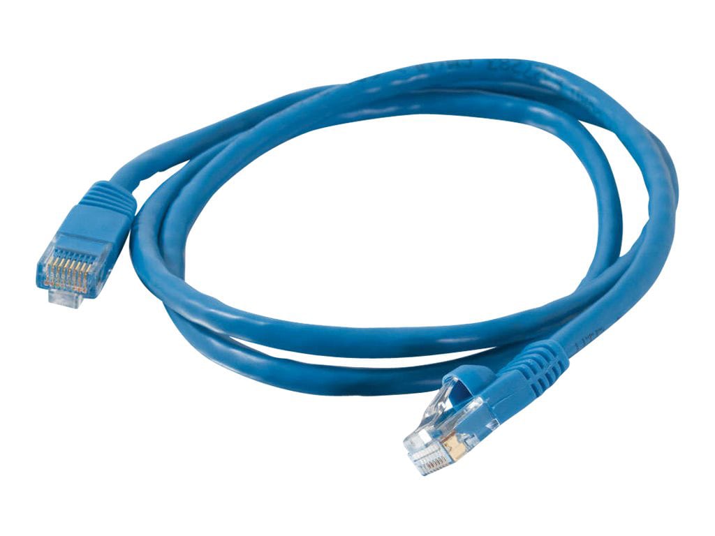 C2G 50ft Cat5e Snagless Unshielded (UTP) Ethernet Cable - Cat5e Network Patch Cable - PoE - Blue