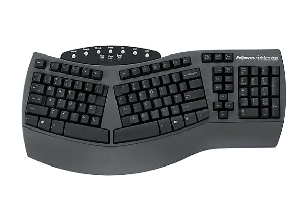 Fellowes Split Design - keyboard - black