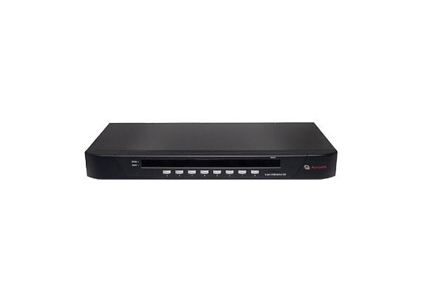 Avocent SwitchView 1000 8-port KVM Switch Bundle with Cables