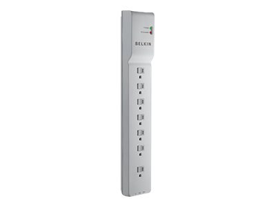 Belkin 7-Outlet Power Strip Surge Protector - 12ft Cord - White