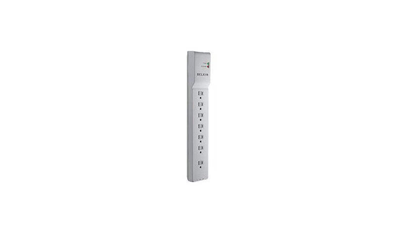 Belkin 7 Outlet Home and Office Surge Protector - 12 foot cord - White - 2160 Joule
