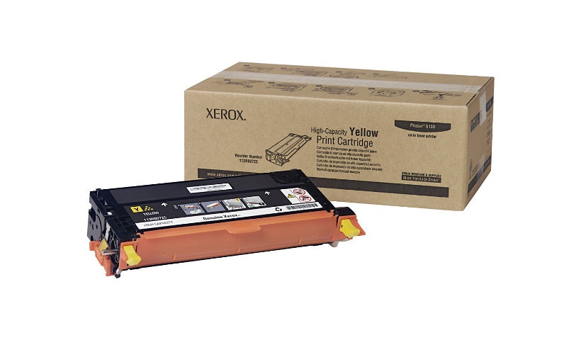 Xerox Phaser 6180MFP - High Capacity - yellow - original - toner cartridge