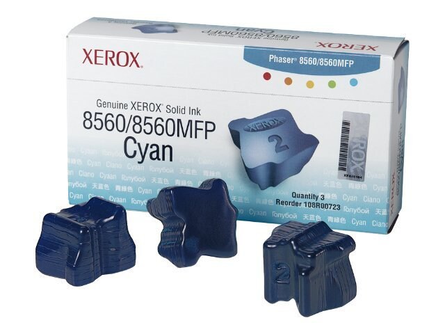 Thumbnail 2 of 2 for Xerox Phaser 8560MFP - 3-pack - cyan - solid inks