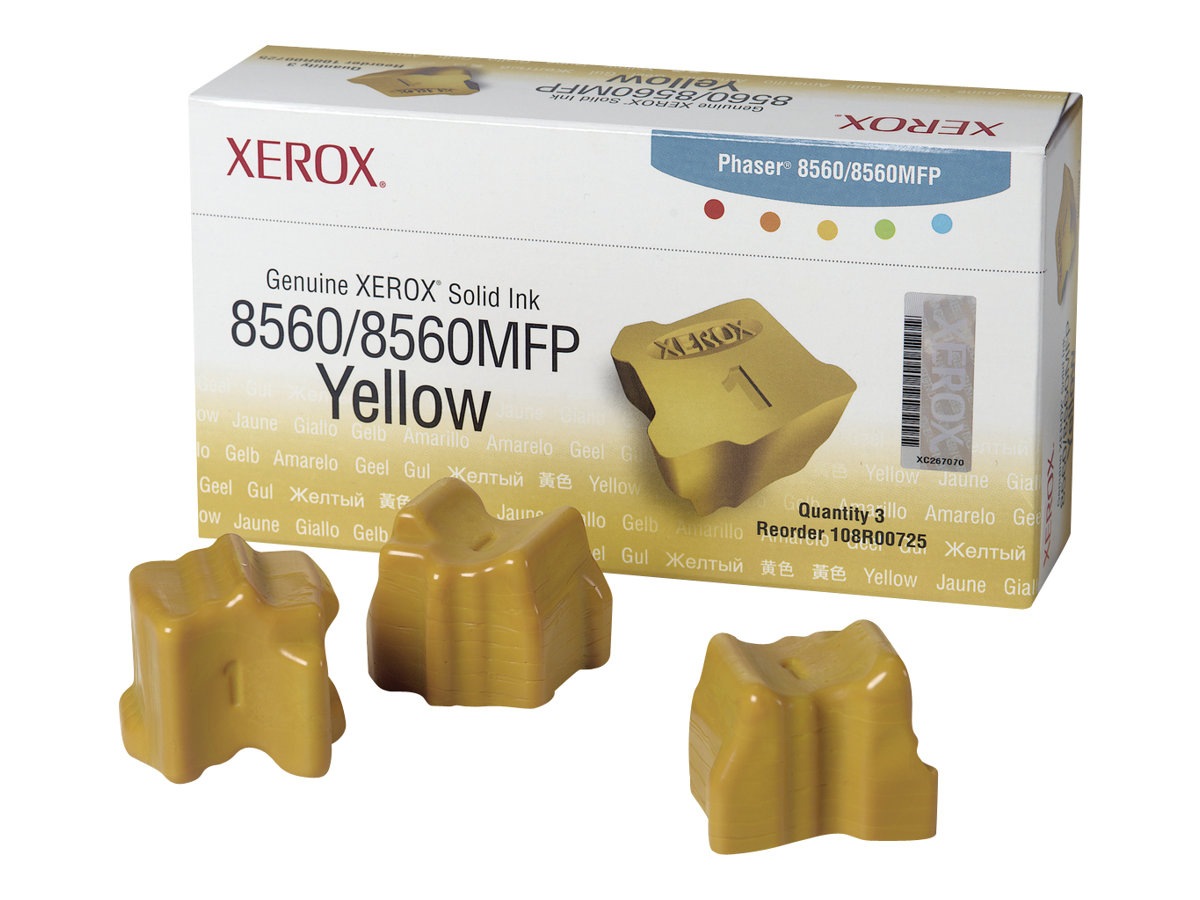 Xerox 8560 Solid Yellow Ink (3 Sticks)