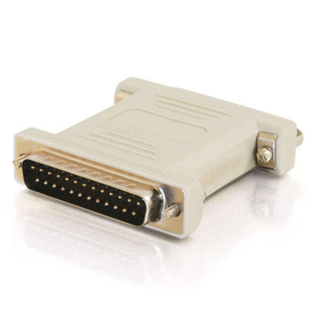 C2G DB25 to DB25 Serial RS232 Null Modem Adapter - M/F