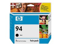 HP 94 (C9350FN) 2-pack Black Original Ink Cartridges     
