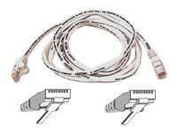 Belkin Cat6 6ft White Ethernet Patch Cable, UTP, 24 AWG, Snagless, Molded, RJ45, M/M, 6'