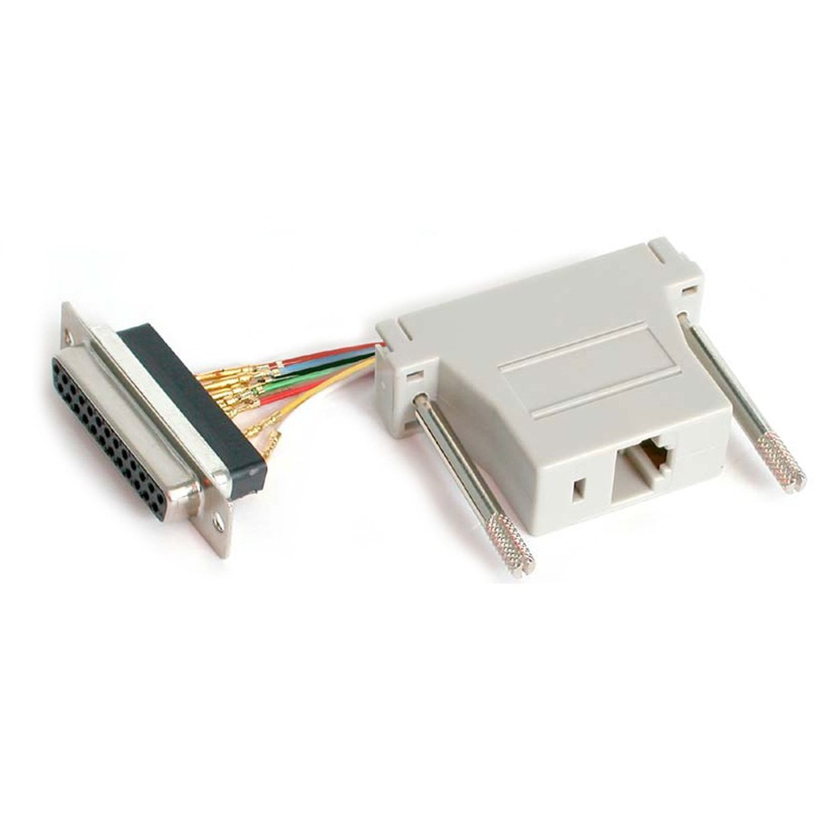 StarTech.com DB25 to RJ45 Modular Adapter - F/F - Serial Adapter