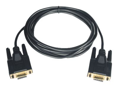 Eaton Tripp Lite Series 6ft Null Modem Serial DB9 RS232 Cable Adapter Gold F/F 6' - null modem cable - DB-9 to DB-9 -