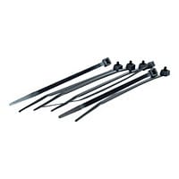 C2G 4in Cable Tie Multipack - Pack of 100 - Black