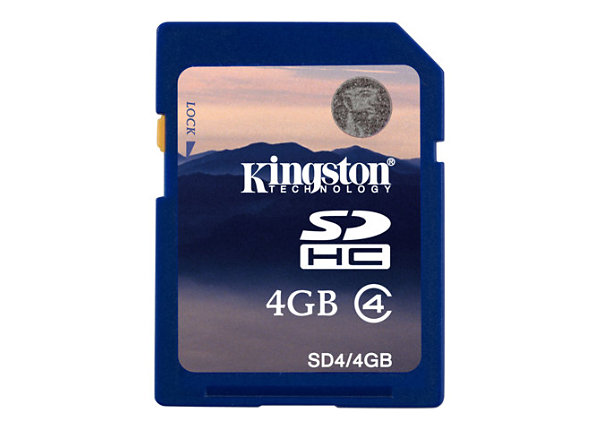 Kingston SD flash memory card - 4 GB - SDHC