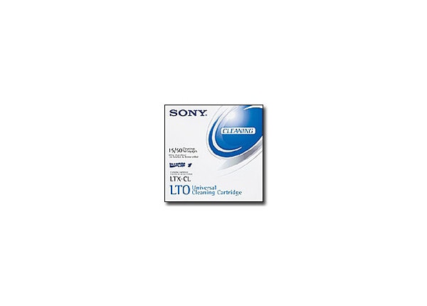 Sony 1 Pack LTO Ultrium Cleaning Cartridge Labeled
