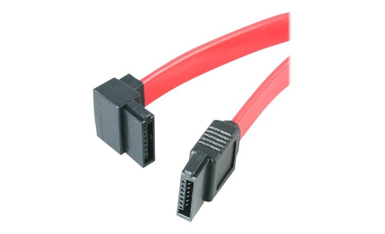 StarTech.com 18in SATA to Left Angle SATA Serial ATA Cable - SATA18LA1 - SATA  Cables 