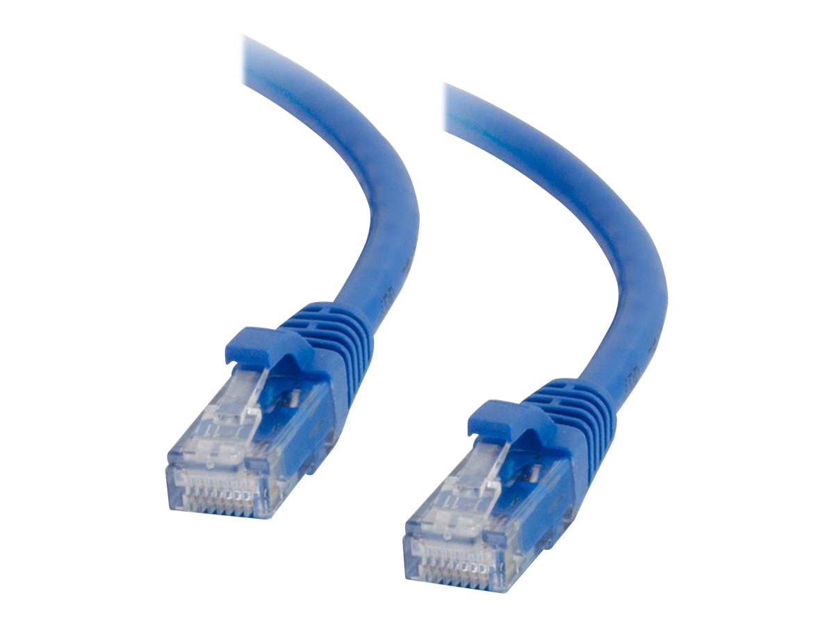 C2G 1ft Cat5e Snagless Unshielded (UTP) Ethernet Cable - Cat5e Network Patch Cable - PoE - Blue