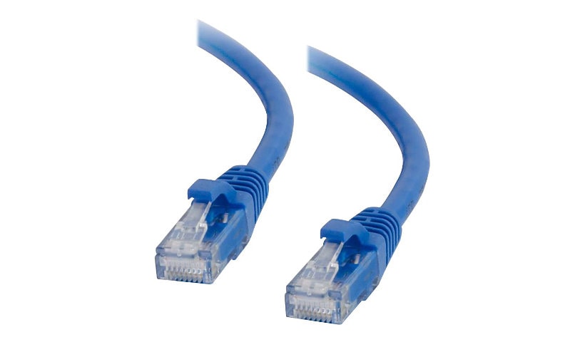 C2G 1ft Cat5e Snagless Unshielded (UTP) Ethernet Cable - Cat5e Network Patch Cable - PoE - Blue