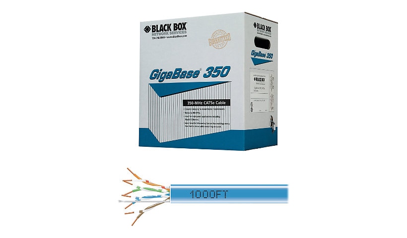 Black Box GigaBase 350 - bulk cable - 1000 ft - blue