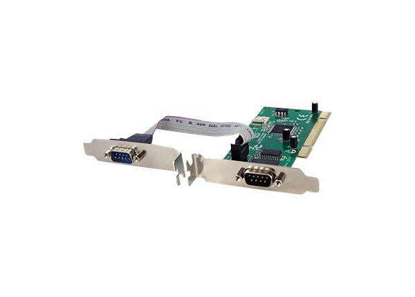 StarTech.com 2 Port PCI RS232 Serial Adapter Card - 16950 Dual Voltage