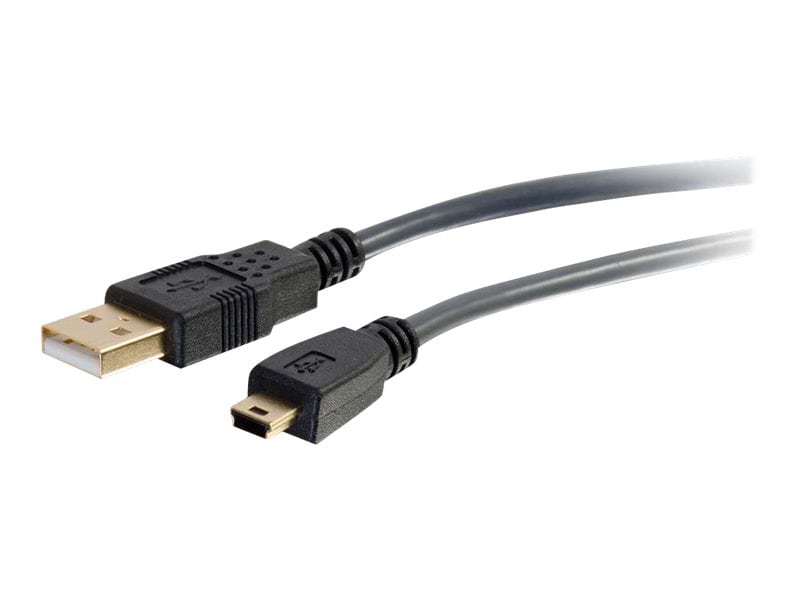 C2G Ultima Series 9.8ft USB A to USB Mini B Cable - USB to Mini B Cable - USB 2.0 - Black - M/M