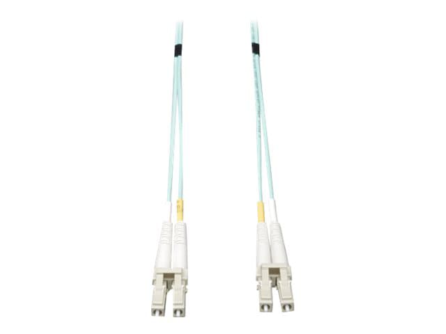 Tripp Lite 1M 10Gb Duplex Multimode 50/125 Aqua Fiber Patch Cable LC/LC