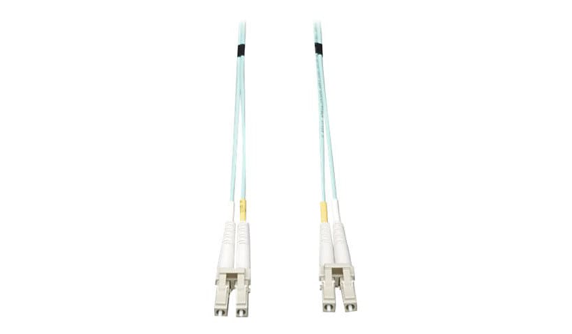 Tripp Lite 1M 10Gb Duplex Multimode 50/125 Aqua Fiber Patch Cable LC/LC