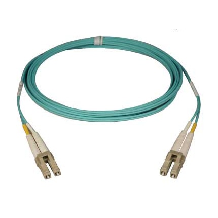 Thumbnail 2 of 2 for Eaton Tripp Lite Series 10Gb Duplex Multimode 50/125 OM3 LSZH Fiber Patch Cable (LC/LC) - Aqua, 1M (3 ft.) - patch cable