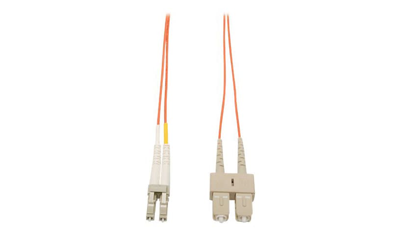 Eaton Tripp Lite Series Duplex Multimode 62.5/125 Fiber Patch Cable (LC/SC), 15M (50 ft.) - patch cable - 15 m - orange