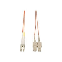 Eaton Tripp Lite Series Duplex Multimode 62.5/125 Fiber Patch Cable (LC/SC), 15M (50 ft.) - patch cable - 15 m - orange