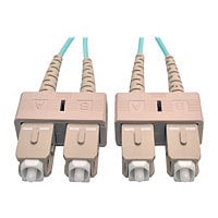 Eaton Tripp Lite Series 10Gb Duplex Multimode 50/125 OM3 LSZH Fiber Patch Cable (SC/SC) - Aqua, 1M (3 ft.) - patch cable