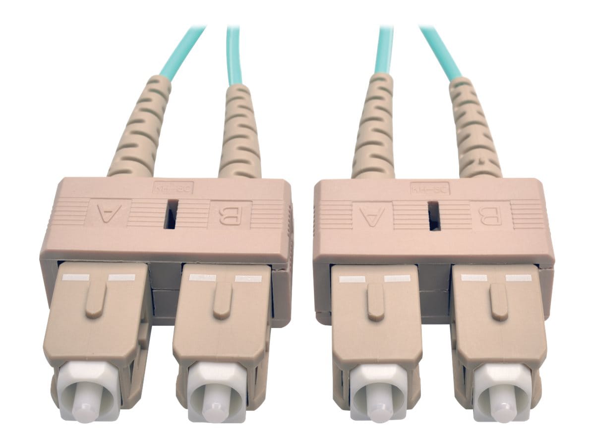 Eaton Tripp Lite Series 10Gb Duplex Multimode 50/125 OM3 LSZH Fiber Patch Cable (SC/SC) - Aqua, 2M (6 ft.) - patch cable