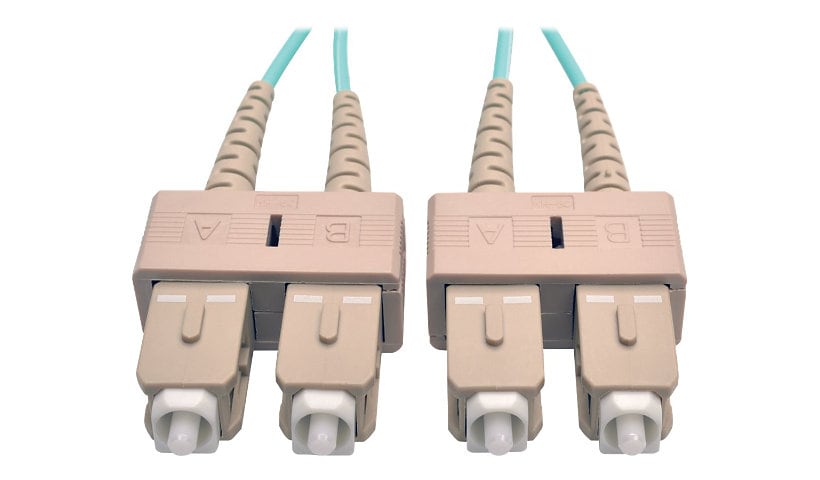 Eaton Tripp Lite Series 10Gb Duplex Multimode 50/125 OM3 LSZH Fiber Patch Cable (SC/SC) - Aqua, 2M (6 ft.) - patch cable