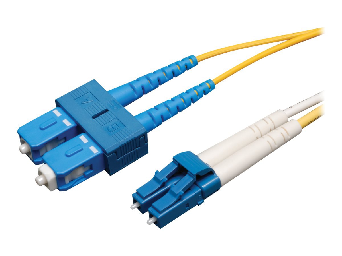 Eaton Tripp Lite Series Duplex Singlemode 9/125 Fiber Patch Cable (LC/SC), 3M (10 ft.) - patch cable - 3 m - yellow