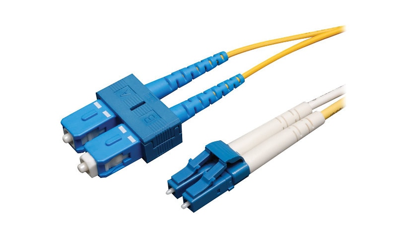 Eaton Tripp Lite Series Duplex Singlemode 9/125 Fiber Patch Cable (LC/SC), 3M (10 ft.) - patch cable - 3 m - yellow