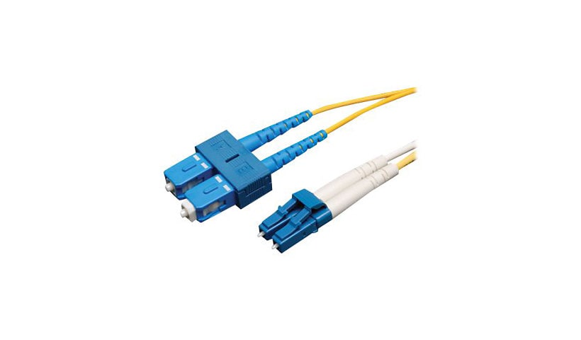 Tripp Lite 15M Duplex Singlemode 9/125 Fiber Optic Patch Cable LC/SC 50' 50ft 15 Meter - patch cable - 15 m - yellow