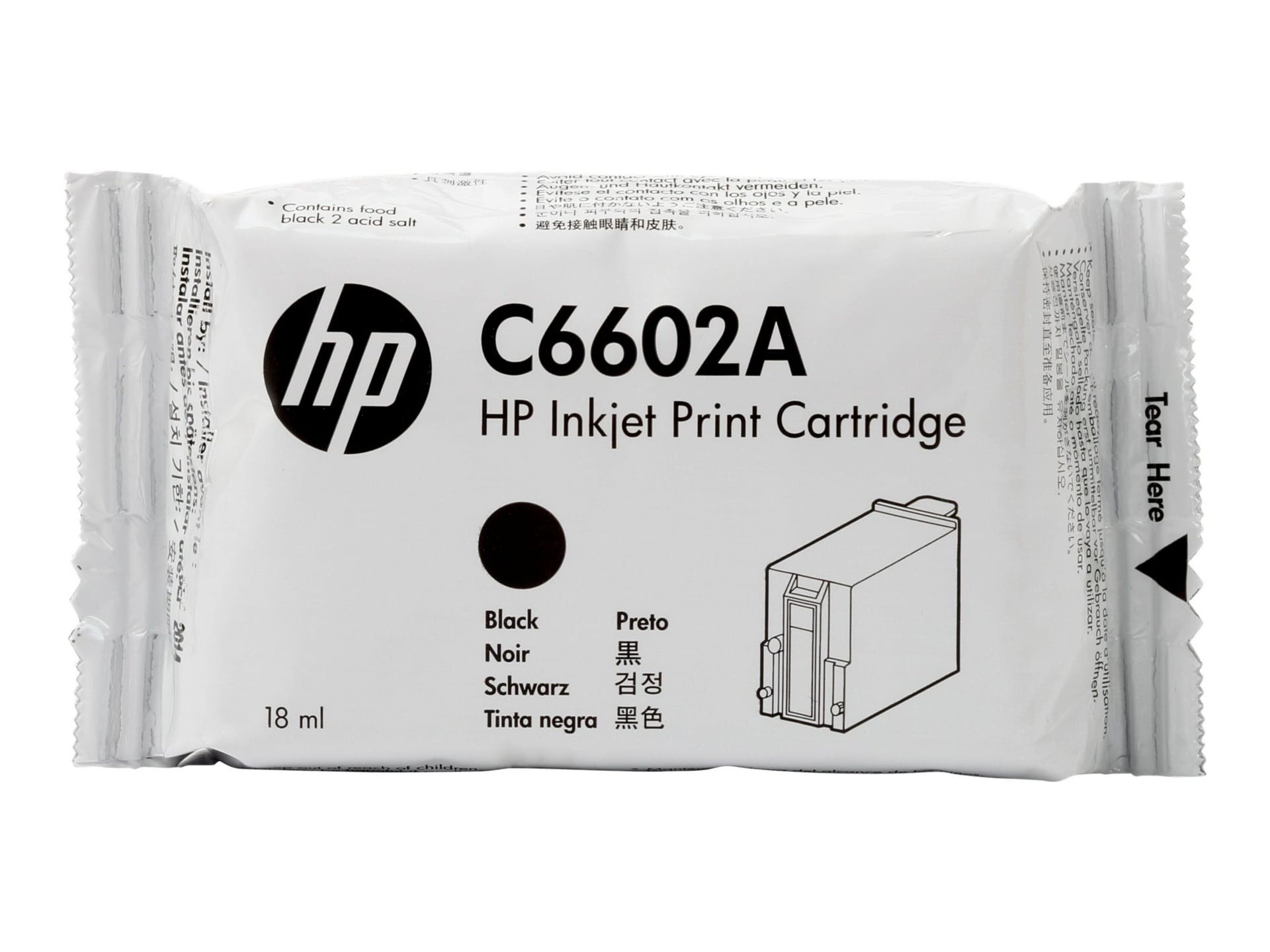 HP (C6602A) Original High Yield Inkjet Ink Cartridge - Black - 1 Each