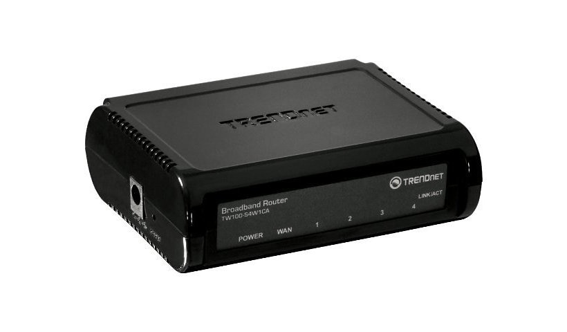 TRENDnet TW100 S4W1CA Cable/DSL 4-Port Broadband Router