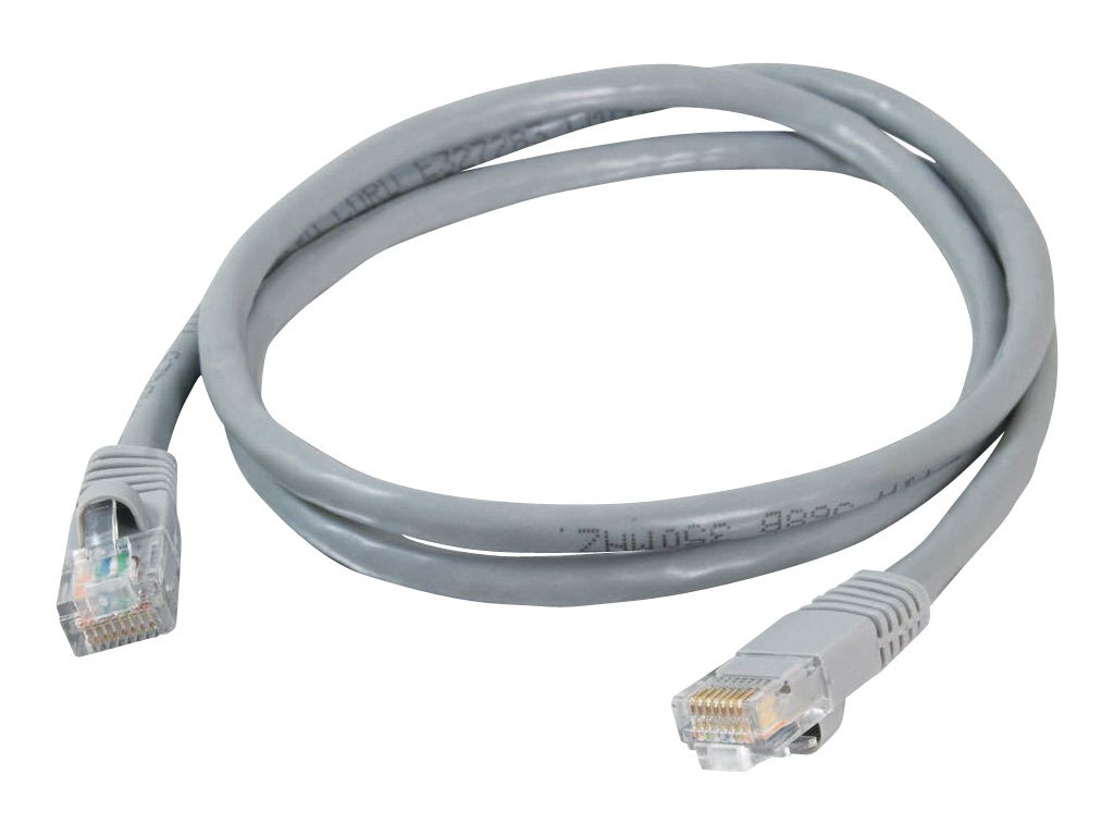 C2G 100ft Cat5e Snagless Unshielded (UTP) Ethernet Cable - Cat5e Network Patch Cable - PoE - Gray