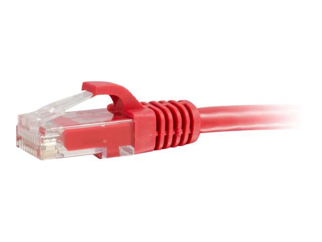 C2G 1ft Cat5e Snagless Unshielded (UTP) Ethernet Cable - Cat5e Network Patch Cable - PoE - Red