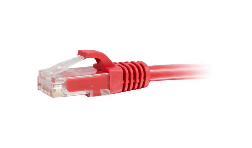 C2G 1ft Cat5e Snagless Unshielded (UTP) Ethernet Cable - Cat5e Network Patch Cable - PoE - Red