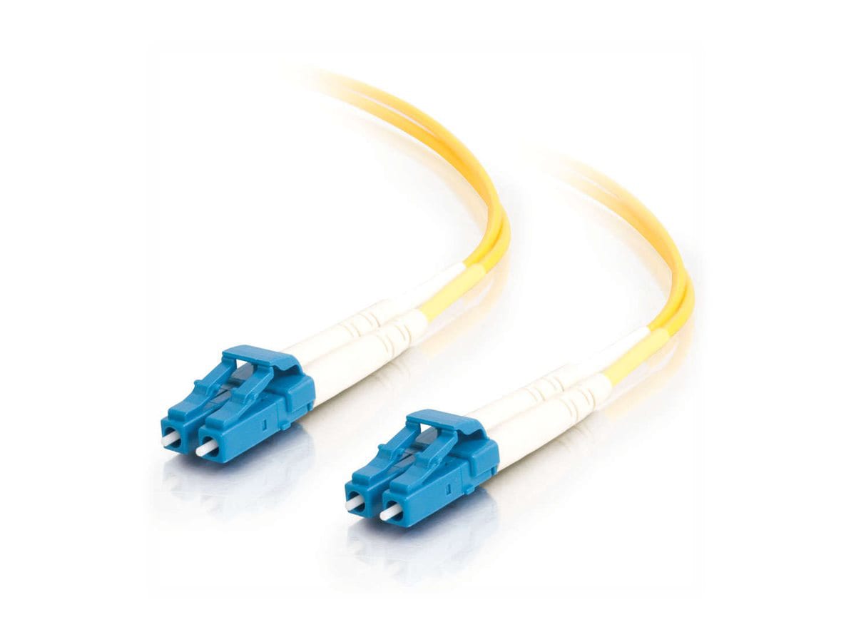 C2G 3m LC-LC 9/125 Duplex Single Mode OS2 Fiber Cable - Yellow - 10ft
