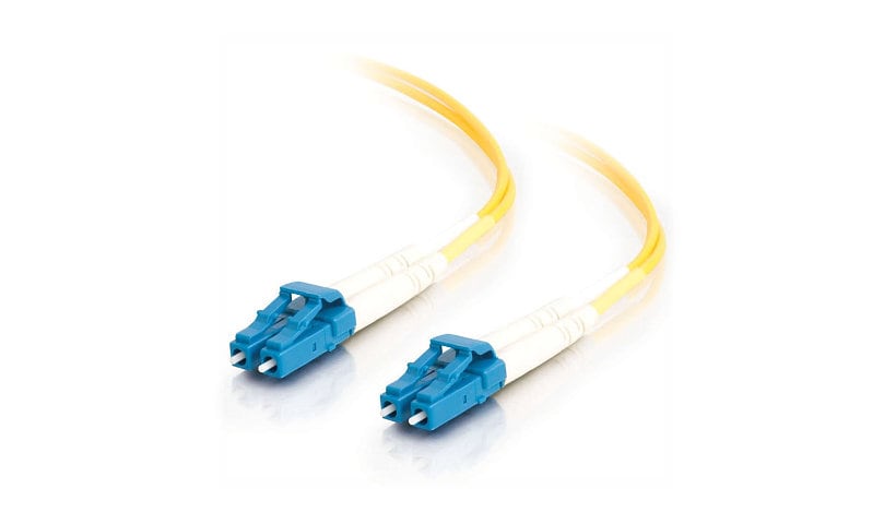 C2G 3m LC-LC 9/125 Duplex Single Mode OS2 Fiber Cable - Yellow - 10ft