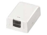 Panduit MINI-COM Shuttered Surface Mount Box - surface mount box