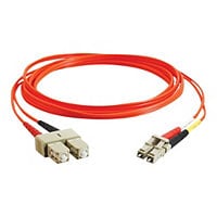 C2G 10m LC-SC 62.5/125 Duplex Multimode OM1 Fiber Cable - Orange - 33ft - patch cable - 10 m